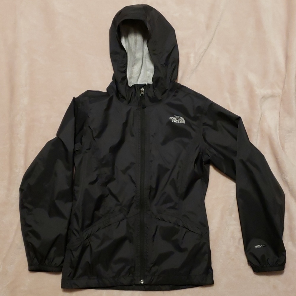 🌧Girls North Face Black Rain Jacket